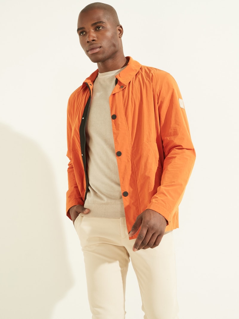 Guess Tech Men's Jackets Orange | 8362-BKTVF