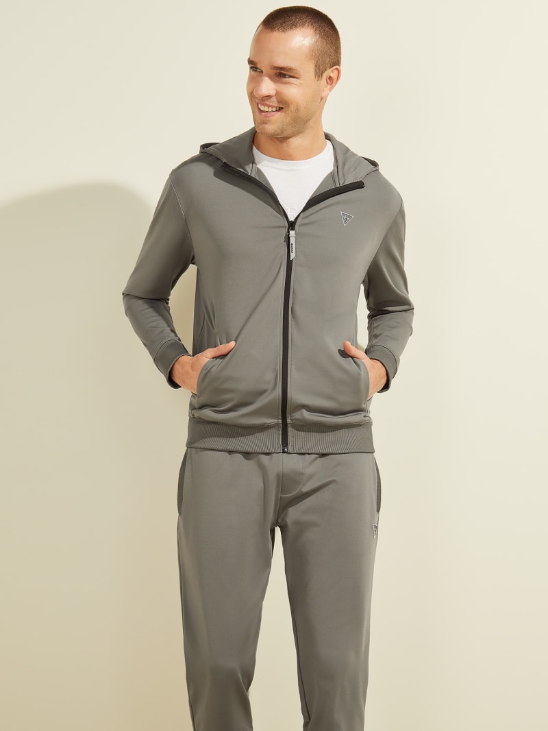 Guess Teddy Zip Men's Jackets Grey | 5829-LRXUG