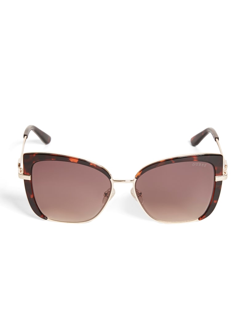 Guess Tinted Cat-Eye Women's Sunglasses Gold | 9753-LRIKT