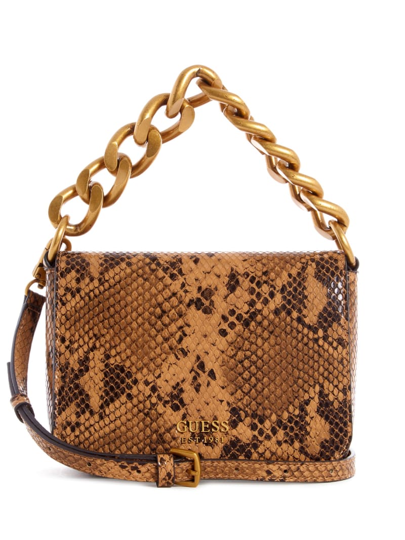 Guess Tullia Python Women's Crossbody Bags Brown | 9687-HBXKA