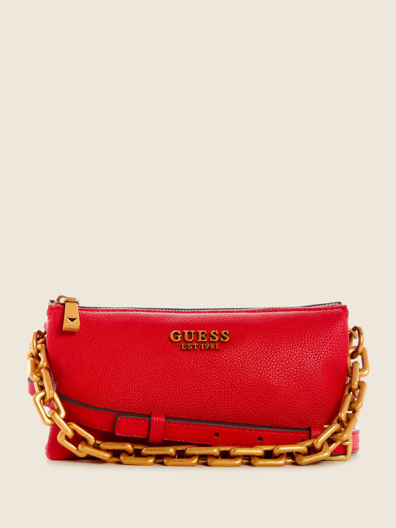 Guess Turin Triple Compartment Women's Crossbody Bags Red | 9725-LSFPQ