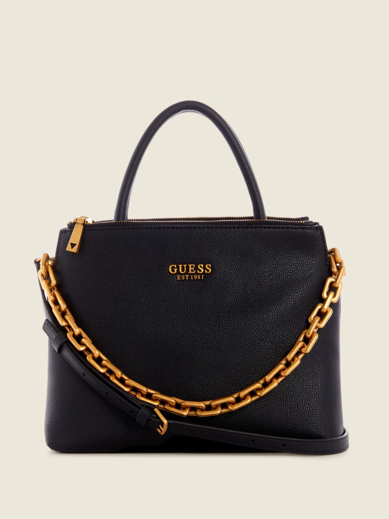 Guess Turin Triple Compartment Women's Satchel Bags Black | 4203-FWVKZ