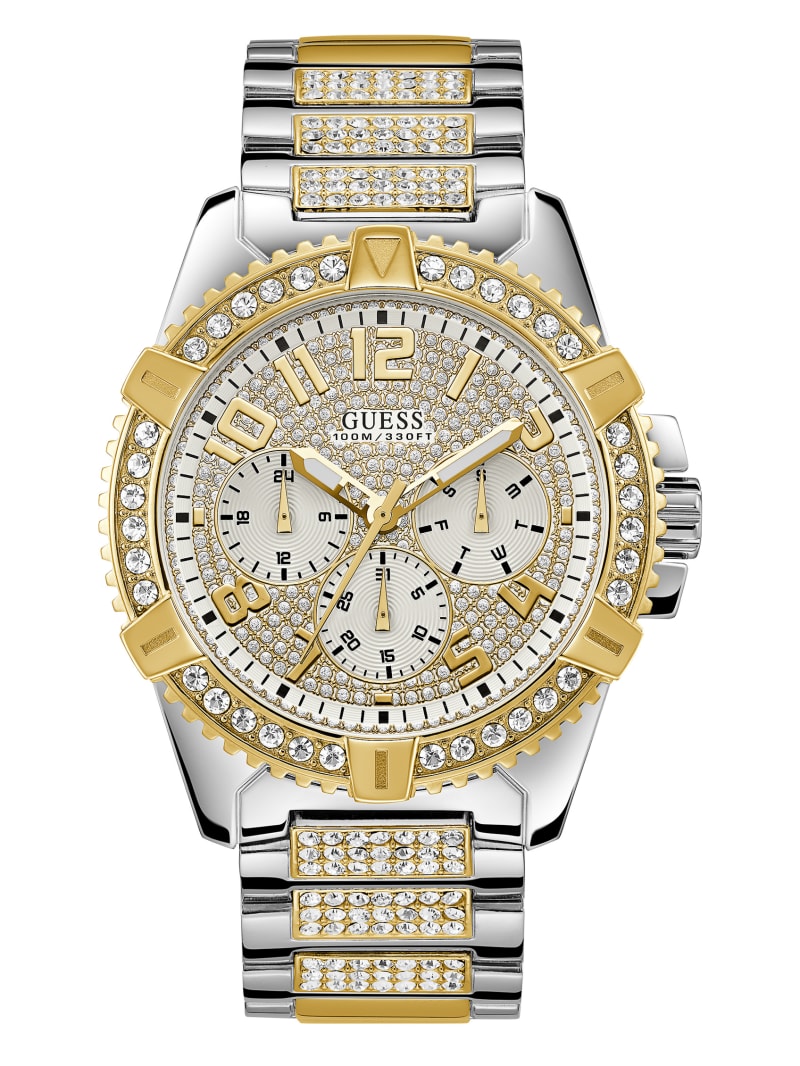 Guess Two-Tone Multifunction Women's Watches Gold | 6895-DIASK