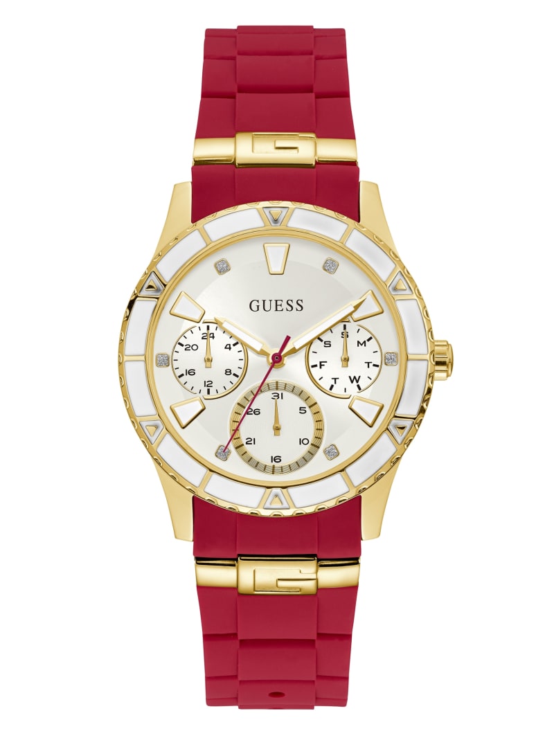 Guess Two-Tone and Red Multifunction Women's Watches Red | 1437-UKJLB