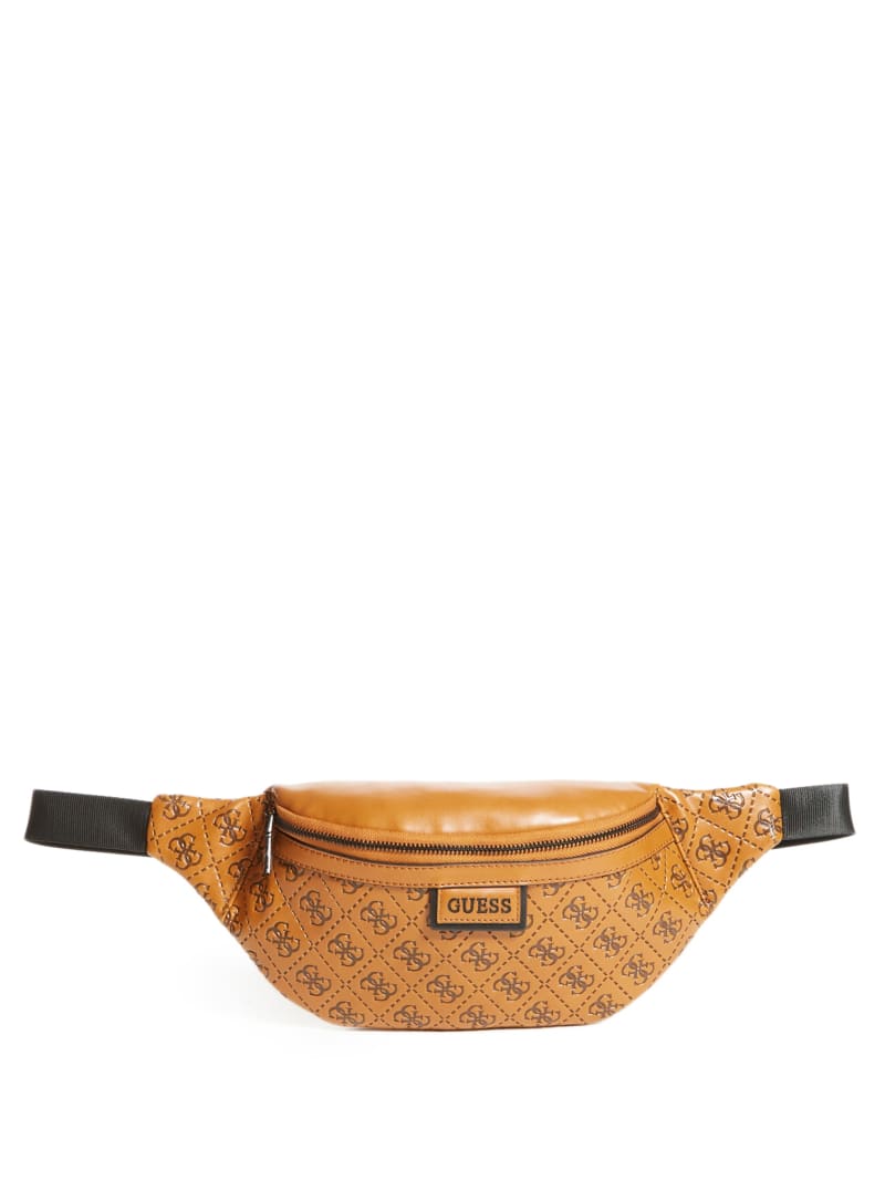 Guess Vezzola Logo Belt Men's Bags Brown | 4583-NELSY