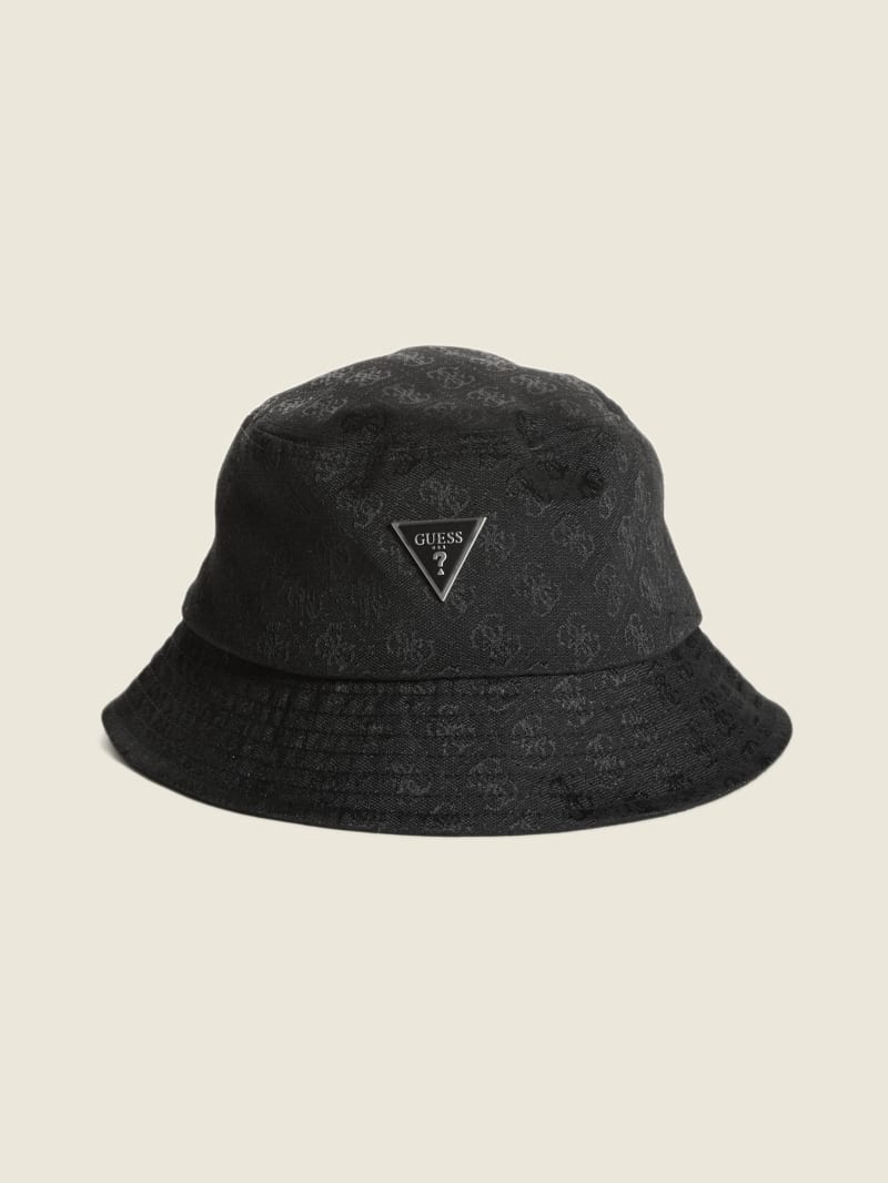 Guess Vezzola Logo Bucket Men's Hats Black | 6209-WRBSU