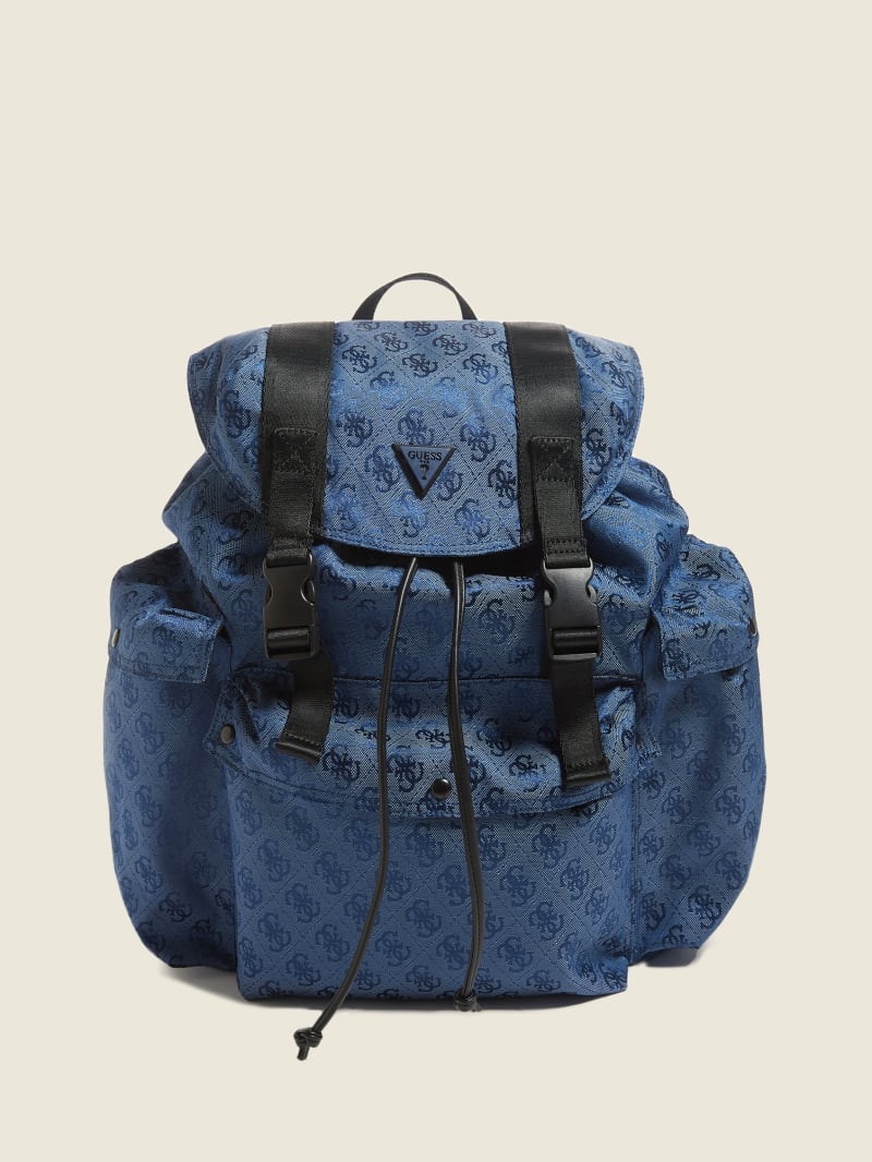 Guess Vezzola Nylon Men's Bags Dark Blue | 6035-HIFAC