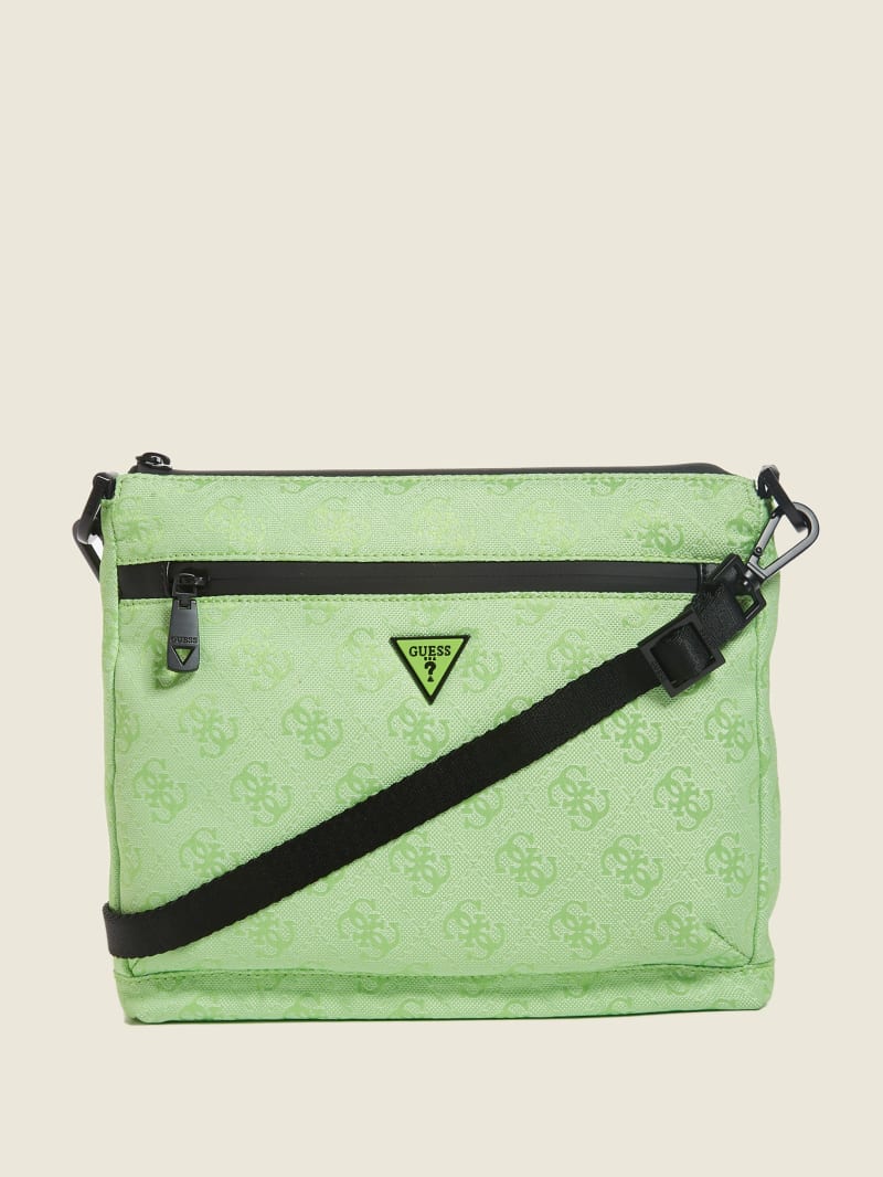 Guess Vezzola Nylon Men's Bags Green | 9572-YTVCP