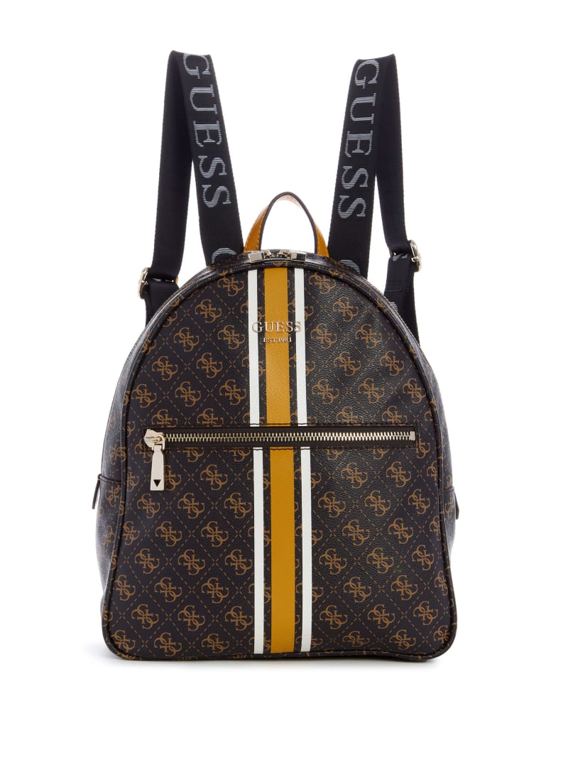 Guess Vikky Logo Printed Women's Backpacks Brown | 1972-XODPC