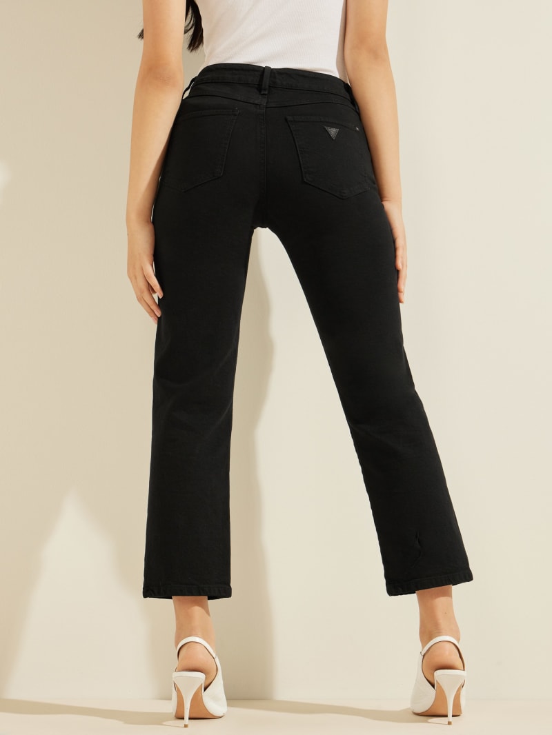 Guess 1981 Straight Women's Pants Black | 3920-FHJWP