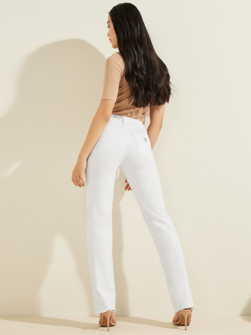 Guess 1981 Straight Women's Pants White | 7390-YCJME