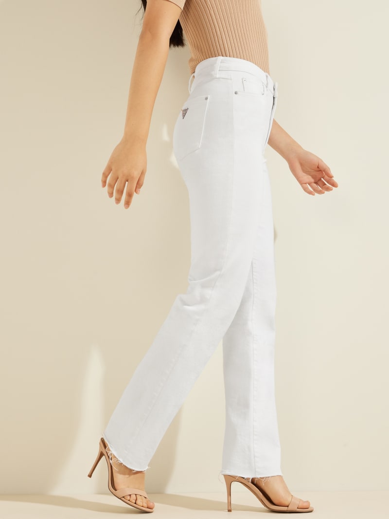 Guess 1981 Straight Women's Pants White | 7390-YCJME