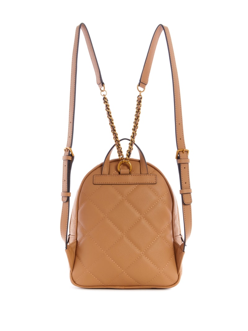 Guess Abey Quilted Women's Backpacks Beige | 1052-DWHOX