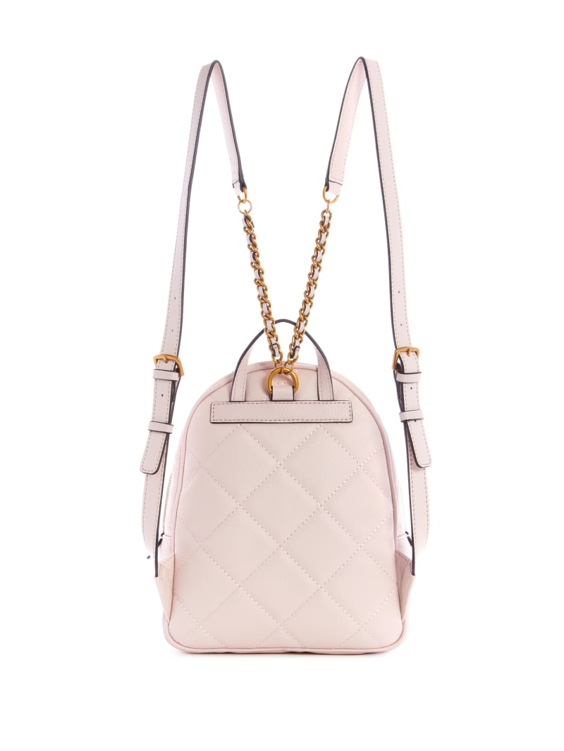 Guess Abey Quilted Women's Backpacks Pink | 4297-NOSLY