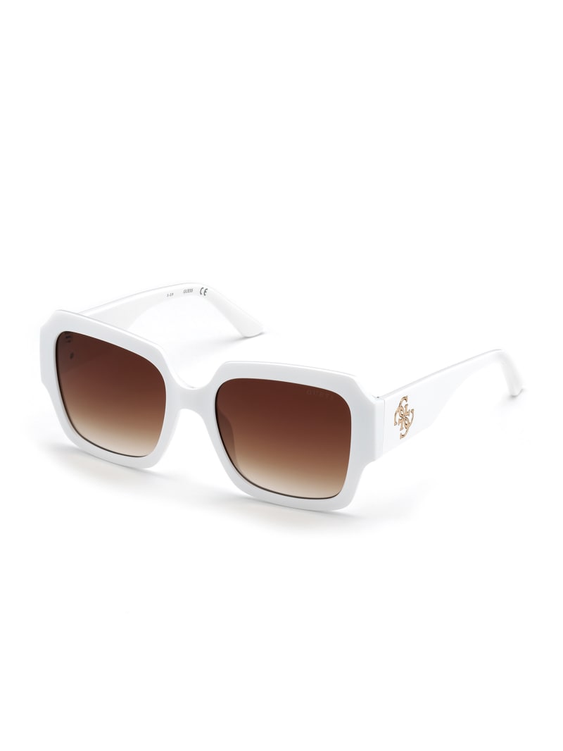 Guess Addison Butterfly Women's Sunglasses White | 8697-WBPIL