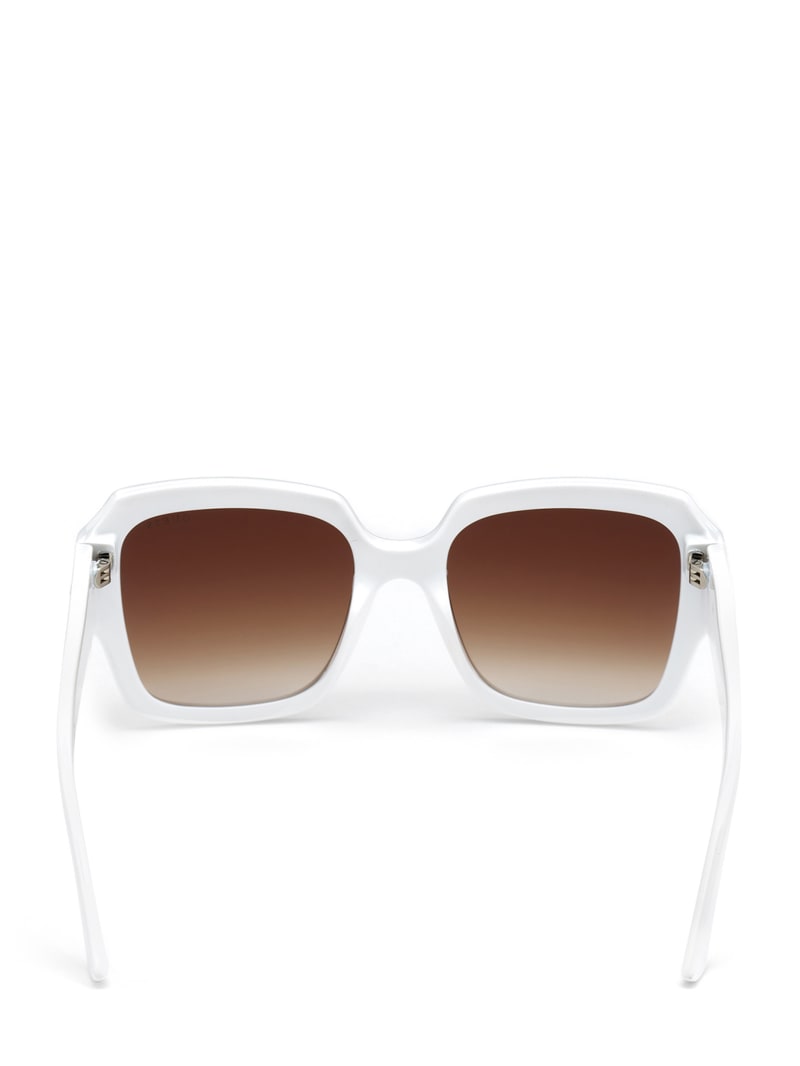 Guess Addison Butterfly Women's Sunglasses White | 8697-WBPIL