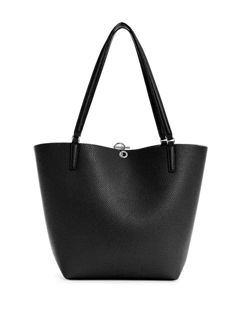 Guess Alby Toggle Women's Tote Bags Black | 0397-QMOXB