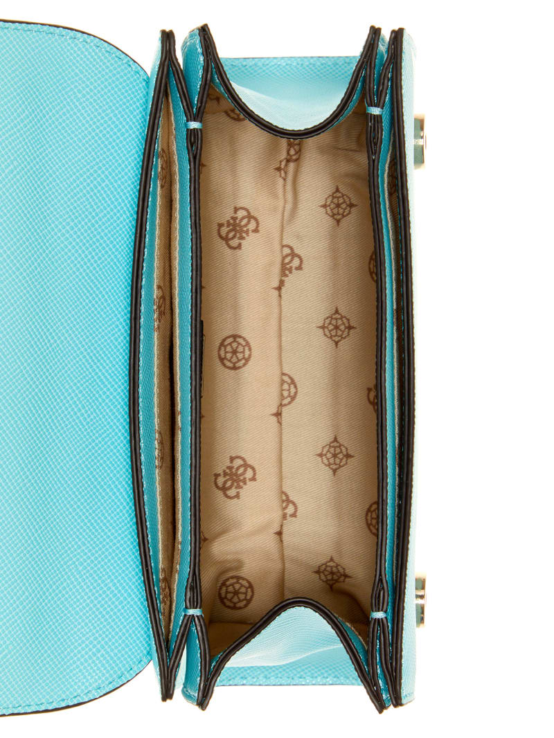 Guess Alexie Flap Women's Crossbody Bags Turquoise | 0654-HSZDF