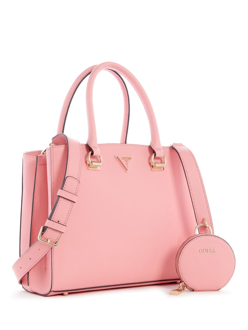 Guess Alexie Girlfriend Women's Satchel Bags Pink | 1783-WGZVR