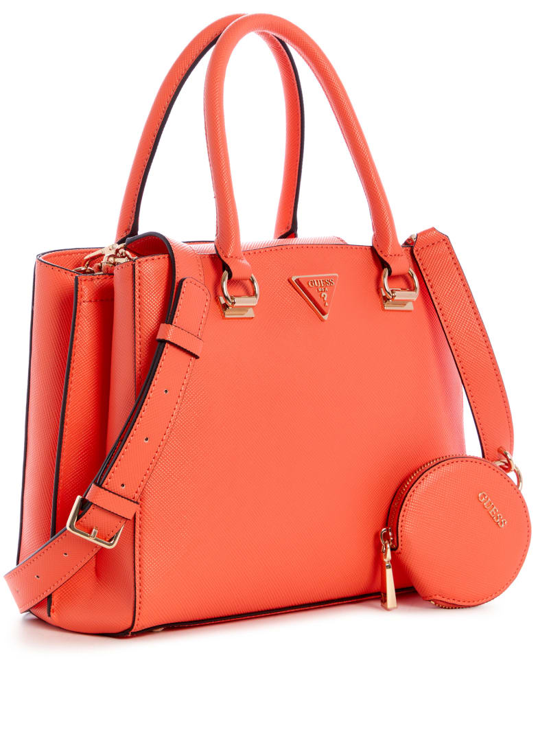 Guess Alexie Girlfriend Women's Satchel Bags Orange | 5680-AILEX