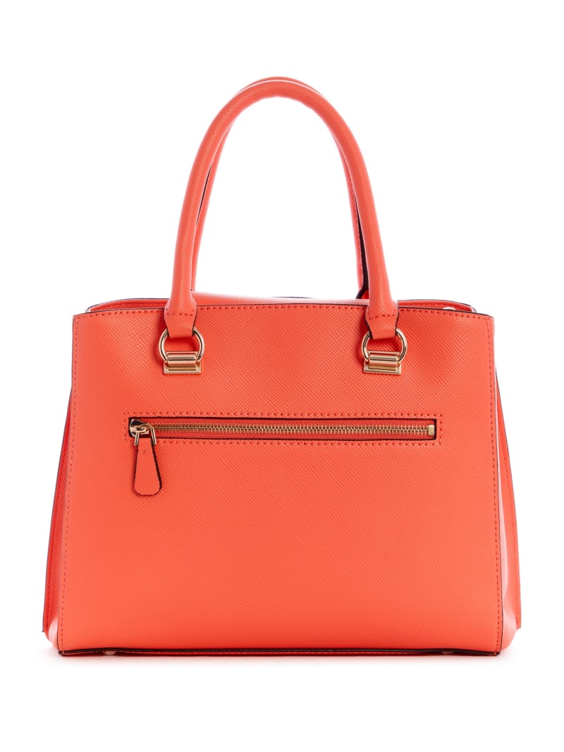 Guess Alexie Girlfriend Women's Satchel Bags Orange | 5680-AILEX