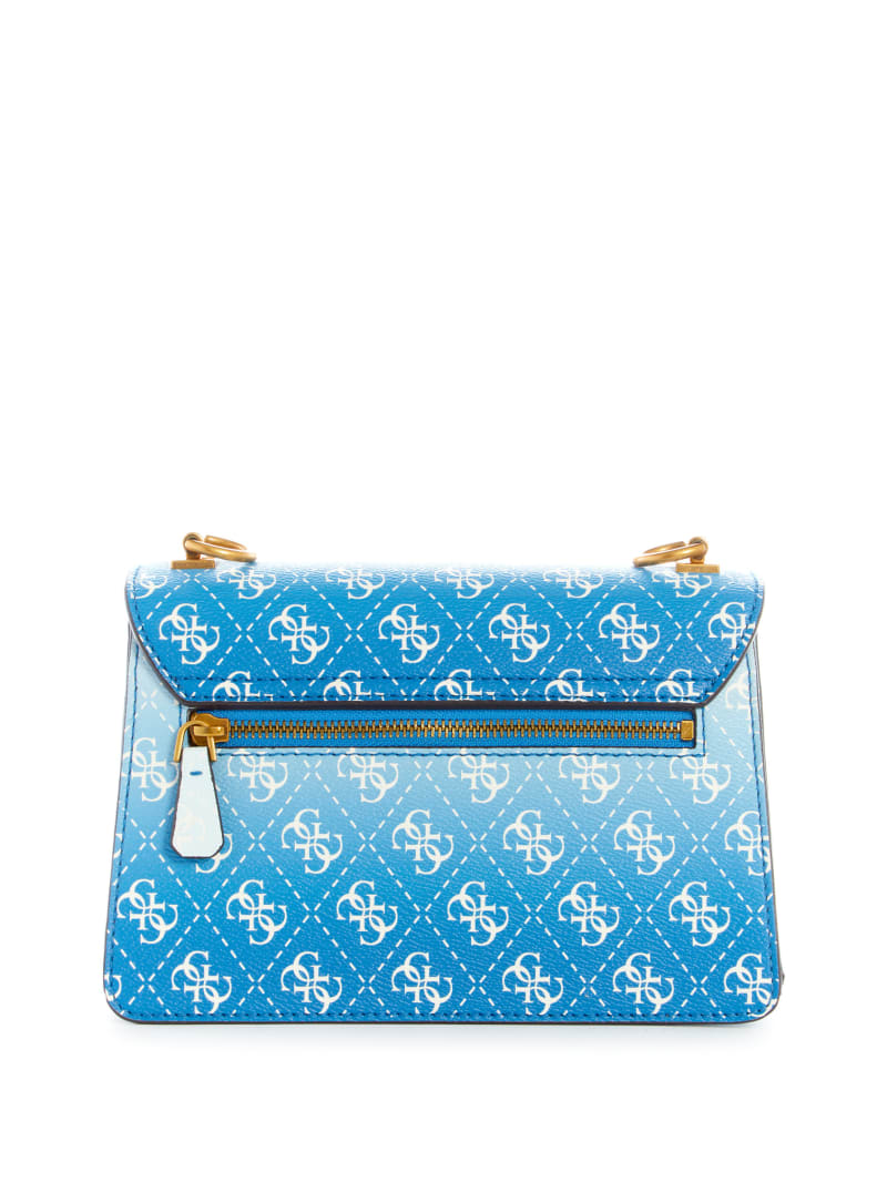 Guess Alexie Ombre Logo Flap Women's Crossbody Bags Blue | 3519-VBEKT