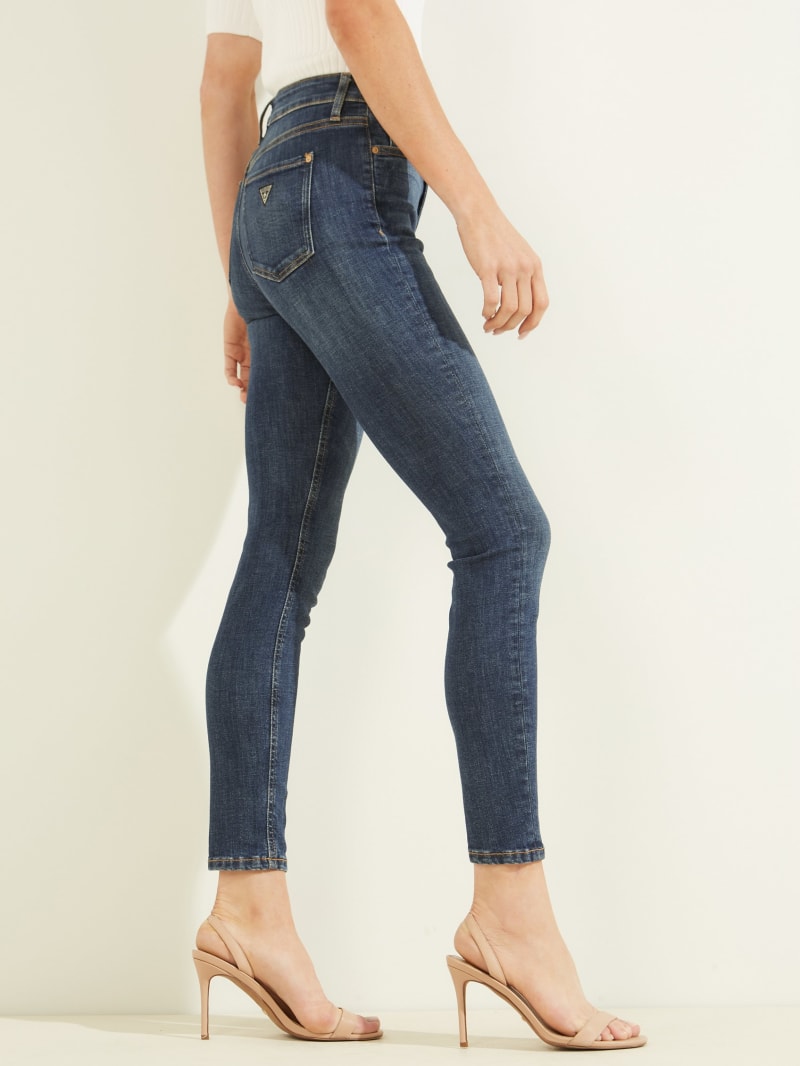 Guess Alpha High-Rise Skinny Women's Pants Blue | 1320-IDJWV