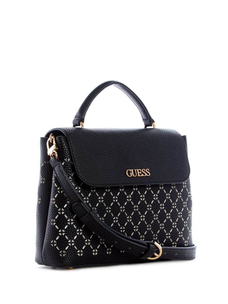 Guess Amara Handle Women's Satchel Bags Black | 3015-XYTHJ