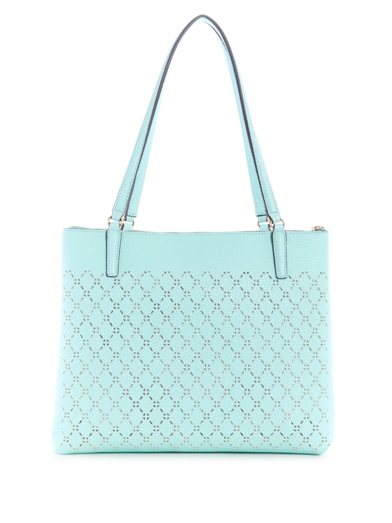 Guess Amara Society Women's Tote Bags Turquoise | 6458-HNCEL