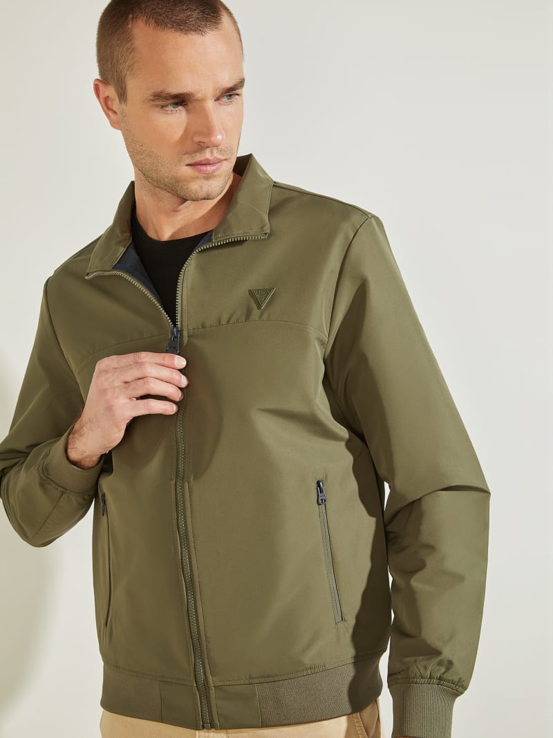 Guess Amos Flight Men's Jackets Olive | 3896-UEIAW