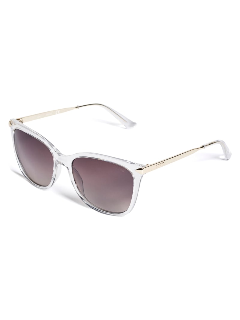 Guess Amy Square Women's Sunglasses Silver | 7948-DULBW