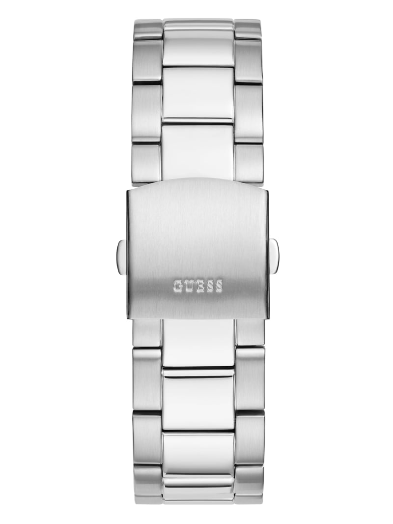 Guess And Silver-Tone Multifunction Men's Watches Silver | 3582-YAXFN