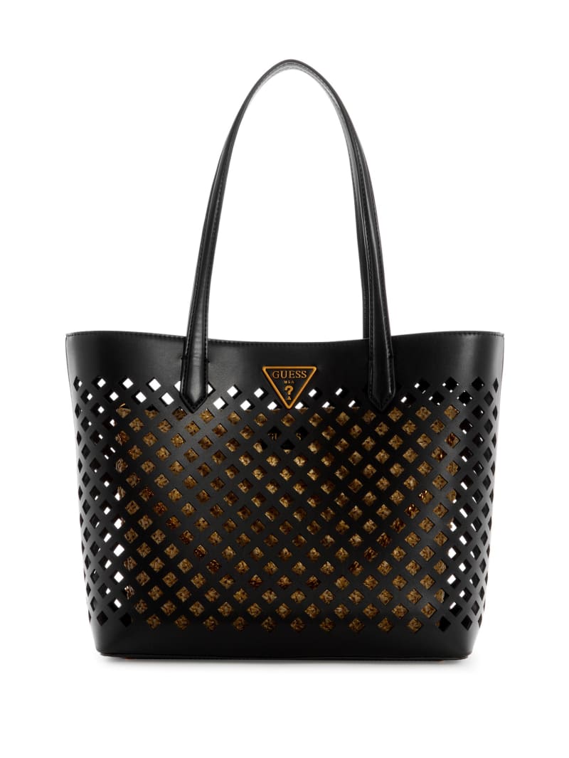 Guess Aqua Women's Tote Bags Black | 5078-PKOTV