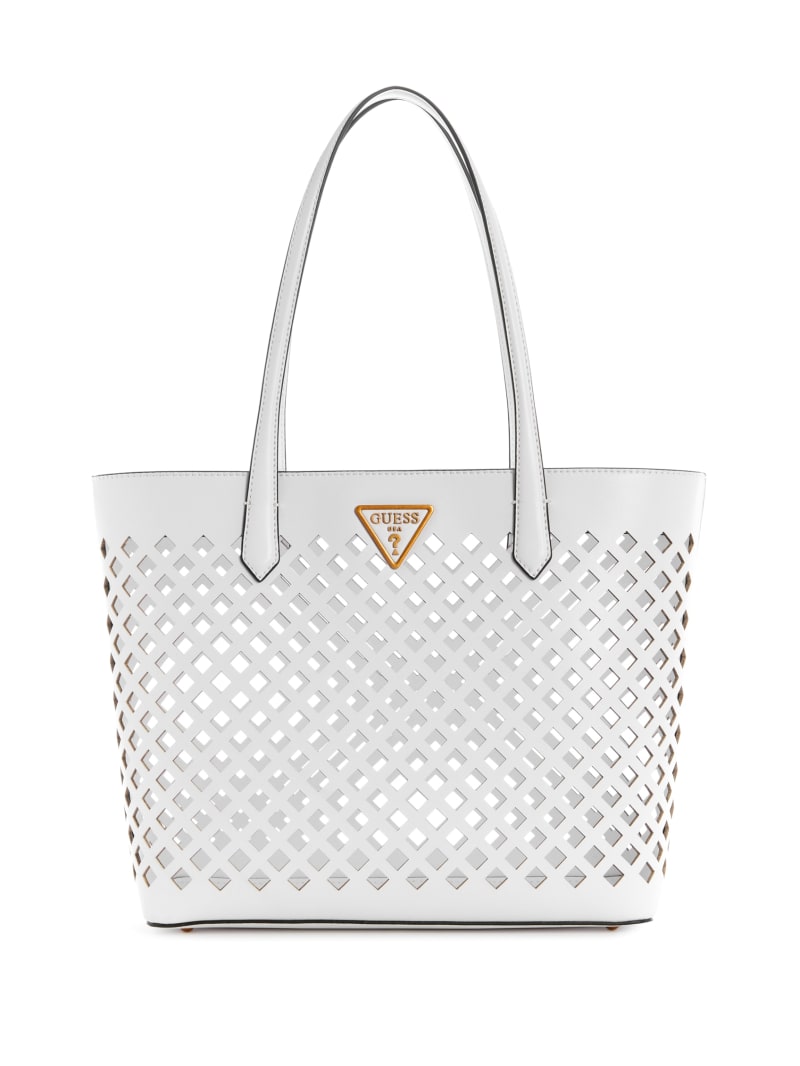 Guess Aqua Women's Tote Bags White | 7182-RZKUP