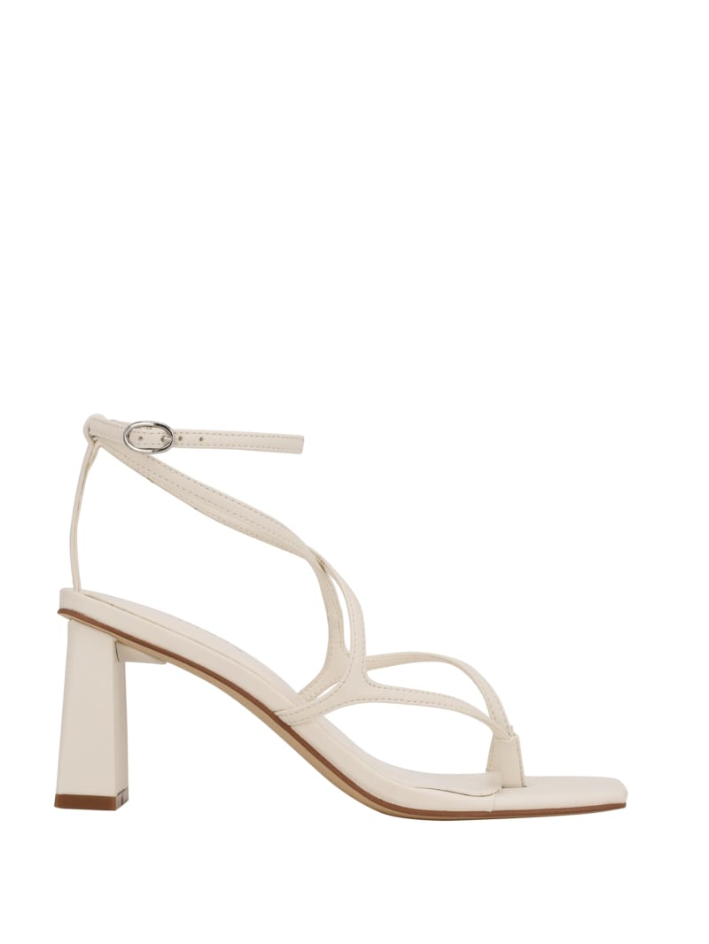 Guess Arisae Block Women's Heels White | 0639-ECWQN