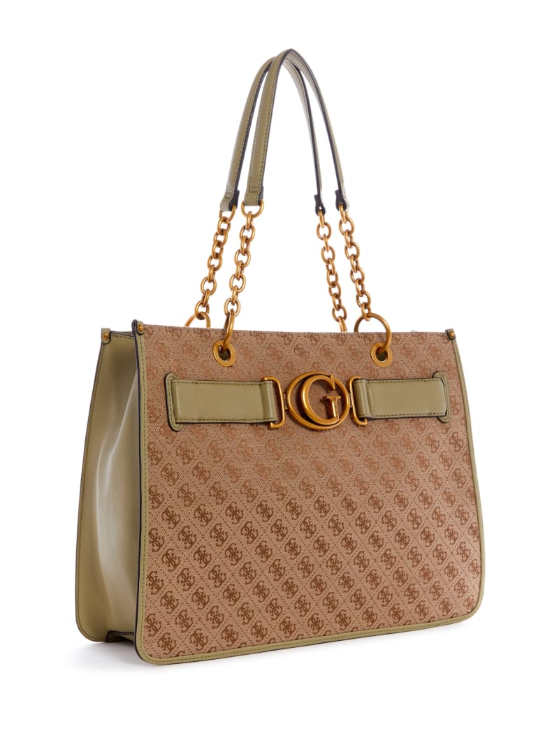 Guess Aviana Women's Tote Bags Brown | 5904-YDICN