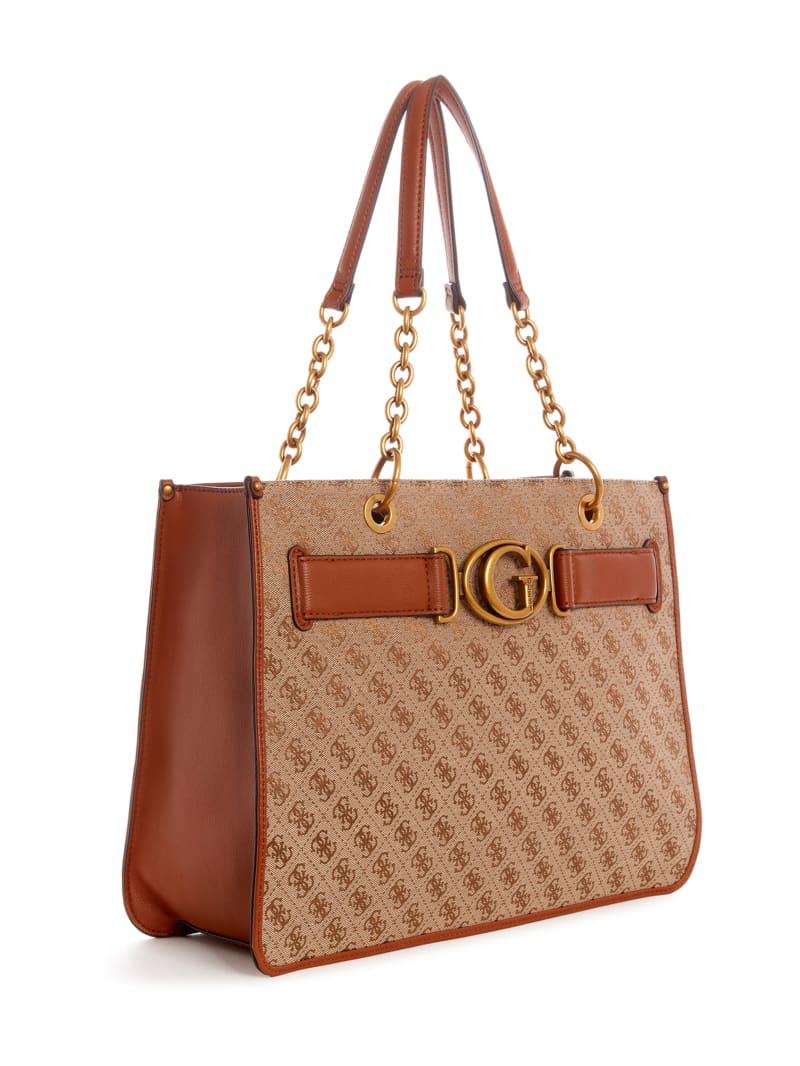 Guess Aviana Women's Tote Bags Brown | 7612-UTGQP