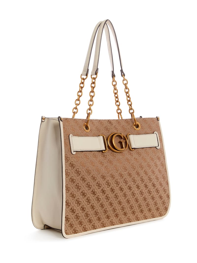 Guess Aviana Women's Tote Bags Brown | 9312-YAJZQ