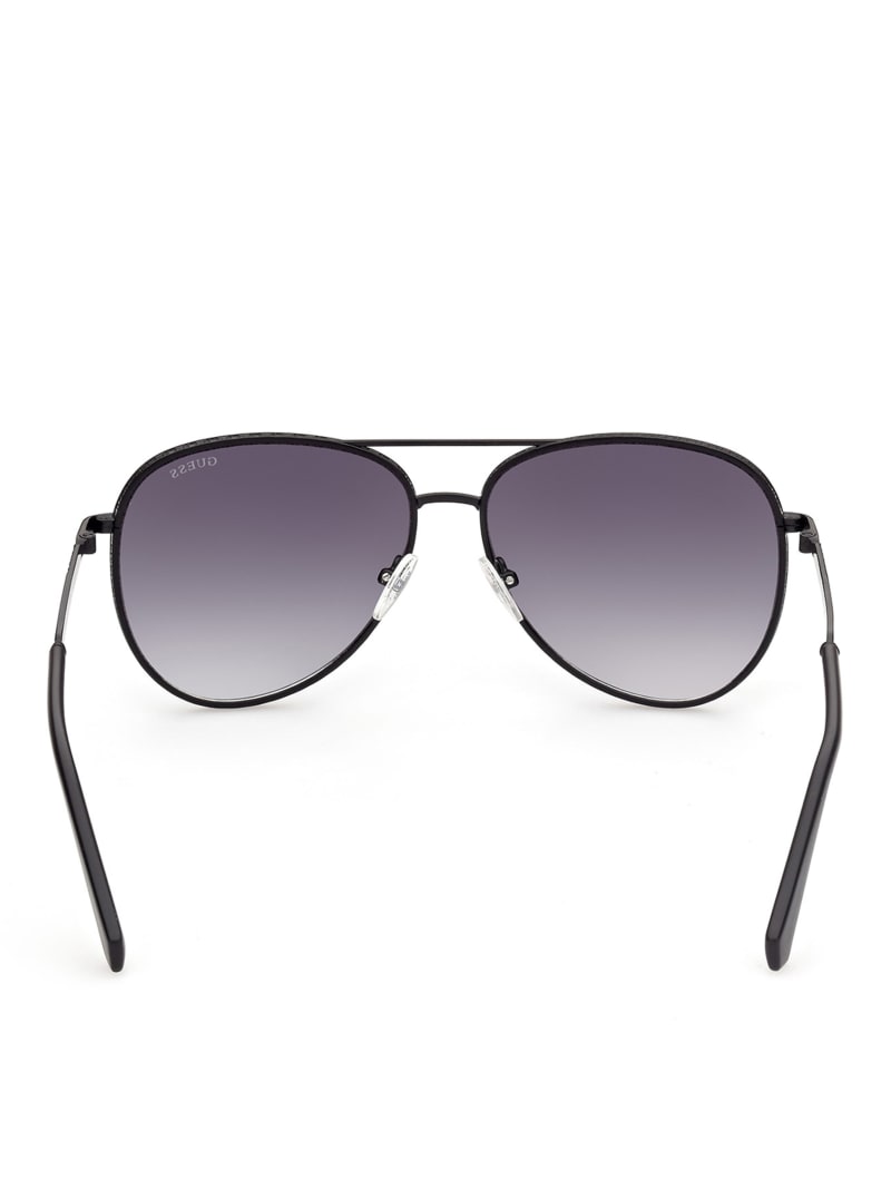 Guess Aviator Men's Sunglasses Black | 3567-ONIGE