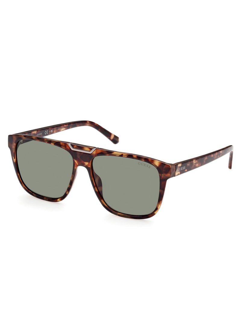 Guess Aviator Men's Sunglasses Green | 4186-DRYEU