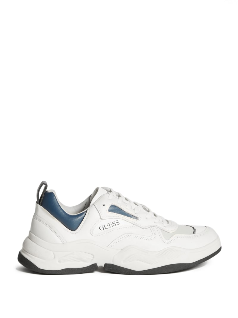 Guess Bassano Dad Men's Sneakers White | 9843-XUGLB