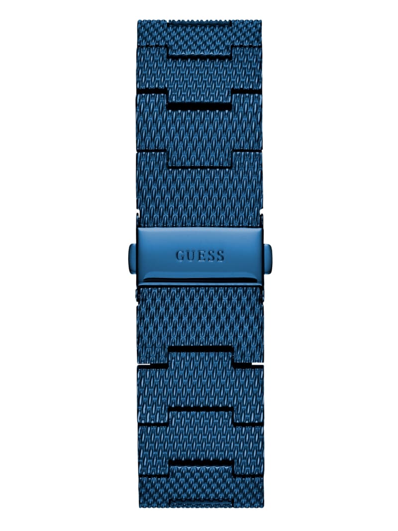 Guess Blue Diamond Rectangular Women's Watches Blue | 7504-LEDXM