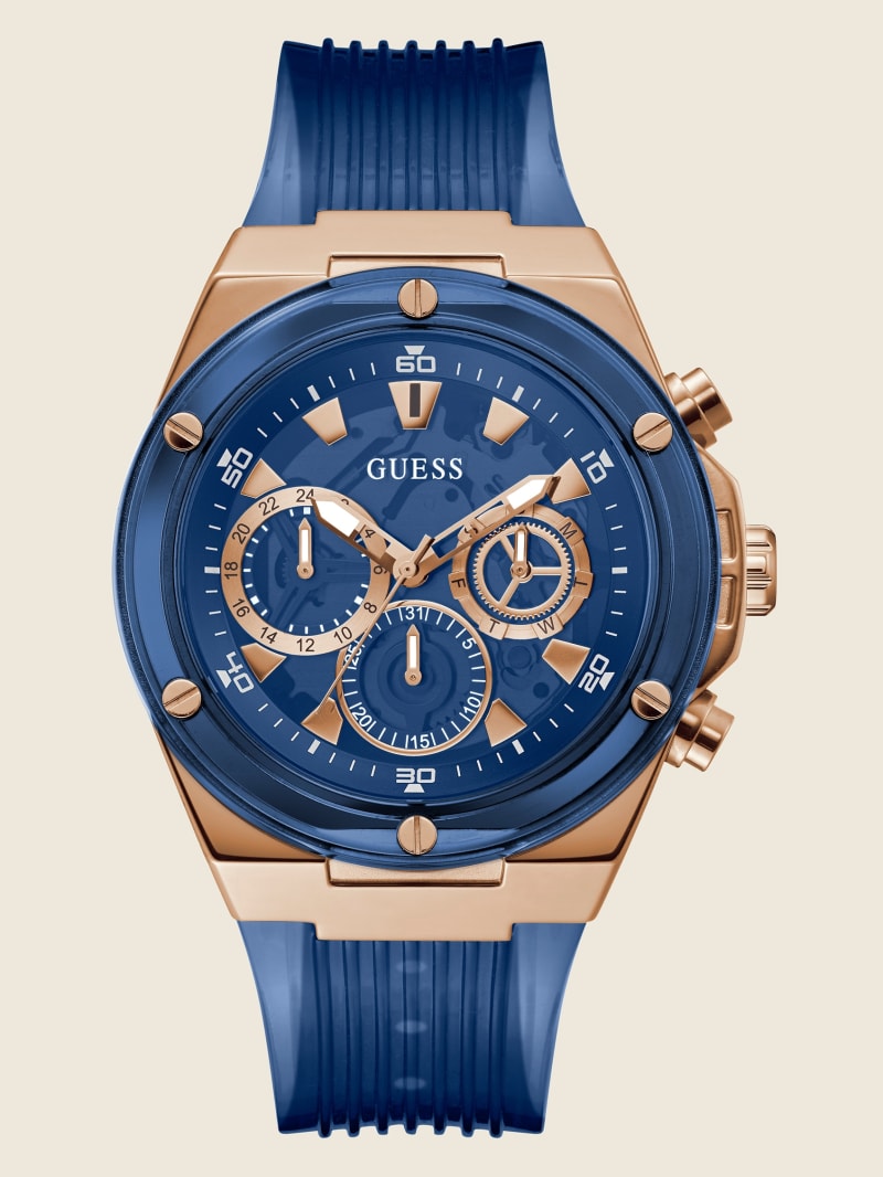 Guess Blue Multifunction Men\'s Watches Multicolor | 1926-XFVLR