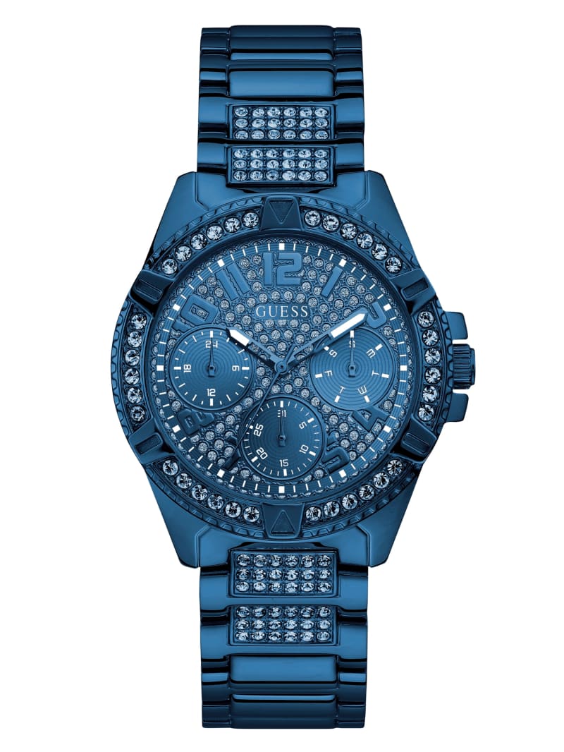 Guess Blue Multifunction Women\'s Watches Blue | 0615-WRZJE