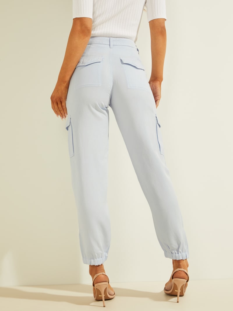 Guess Bowie Chino Cargos Women's Pants Blue | 1298-WBZPY