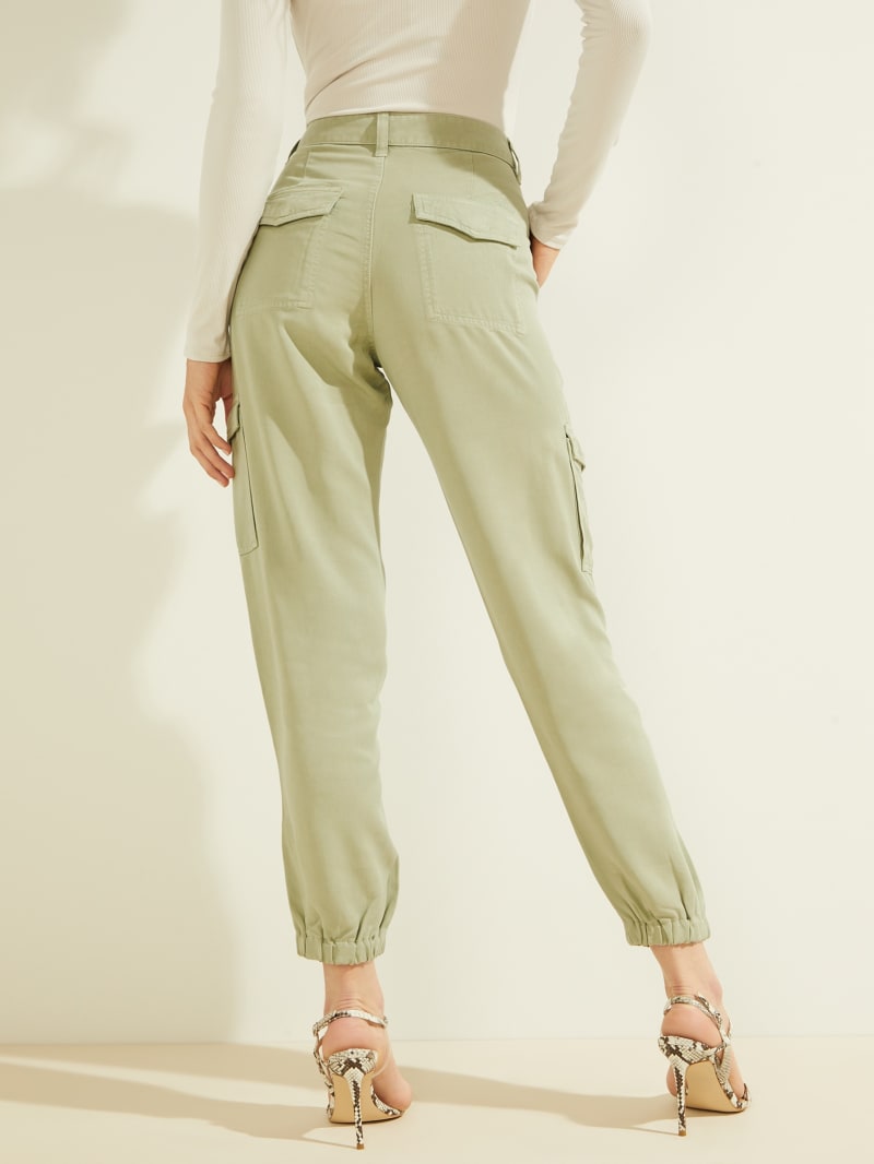 Guess Bowie Chino Cargos Women's Pants Light Green | 5261-TNJIY