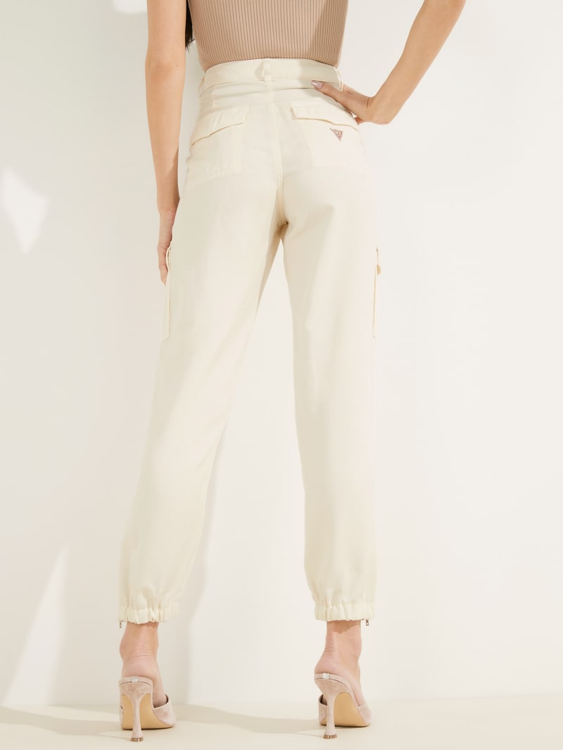 Guess Bowie Chino Cargos Women's Pants White | 3641-QPNZE