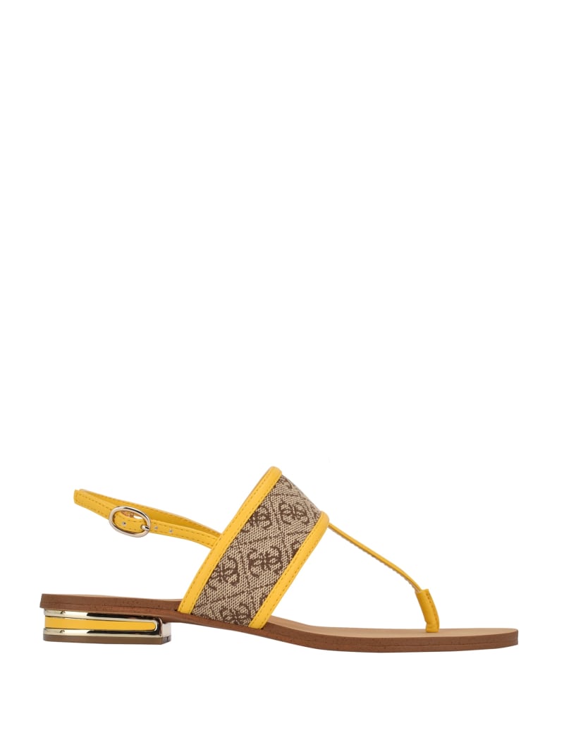 Guess Cadyna Logo Strappy Women's Sandals Light Beige | 0328-JTISU