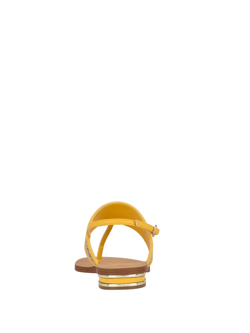 Guess Cadyna Logo Strappy Women's Sandals Light Beige | 0328-JTISU