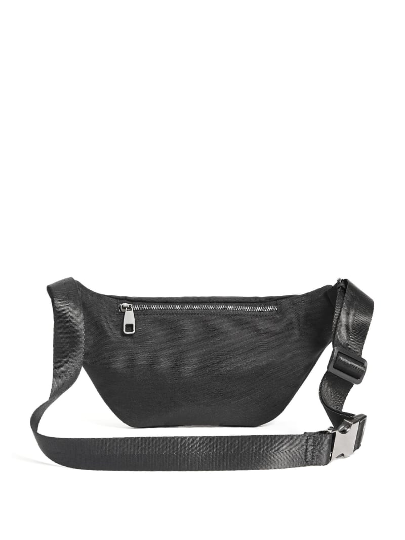 Guess Canvas Fanny Pack Men's Bags Black | 4580-DKINX